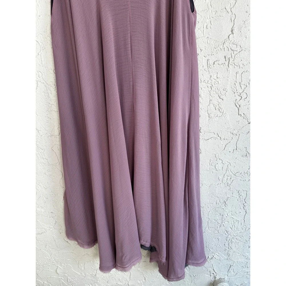 Free People Intimately Asymmetrical Handkerchief Boho Slip Dress Beaded Medium